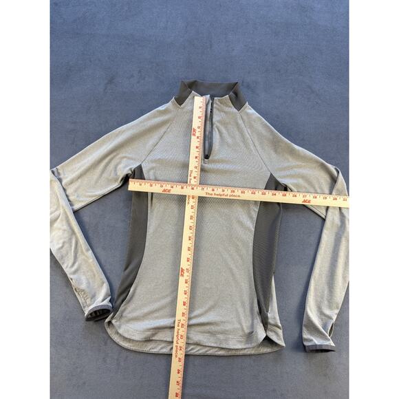 REI Co-Op 1/4 Zip Pullover Lightweight Hiking/Running Light Gray XS - Picture 6 of 9